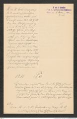 k.k. naturhistorisches Hofmuseum, Intendanzakten 1885-1896 (Hauer), Aktenzahl Z.156/1894, Seite 1